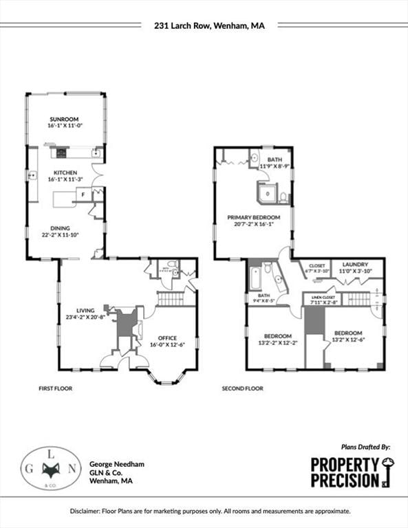 231 Larch Row, Wenham, MA 01984 - floor plan / room layout