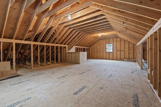 view of attic