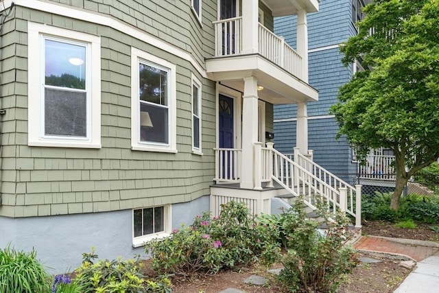 111 Williams St Unit 1, Boston, MA 02130 - view of exterior entry featuring a balcony