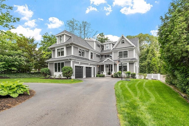 159 Marked Tree Rd, Needham, MA 02492 - shingle-style home with asphalt driveway, a garage, and a shingled roof