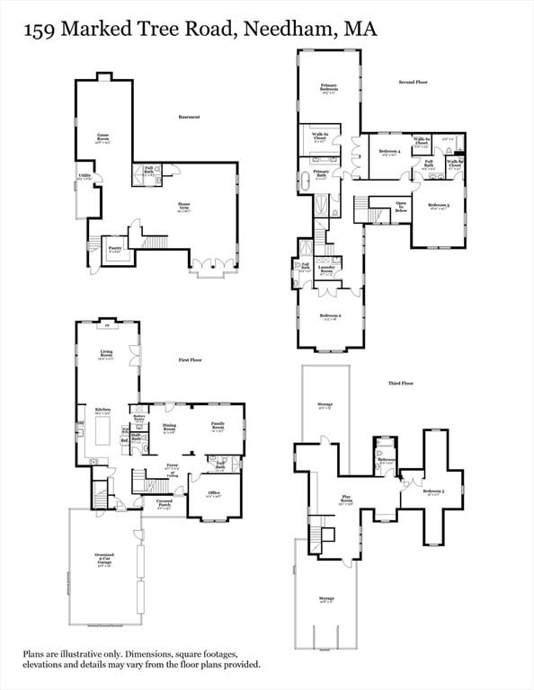 159 Marked Tree Rd, Needham, MA 02492 - home floor plan