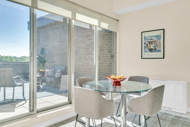 dining room featuring tile patterned floors