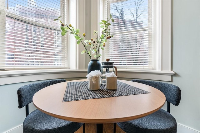 8 Garrison St Unit 104, Boston, MA 02116 - dining space with breakfast area and baseboards