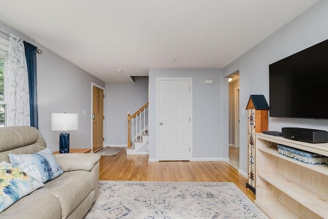 44 Spruce Tree Ln Unit 44, Norton, MA 02766 - living area featuring light wood-style floors and stairs