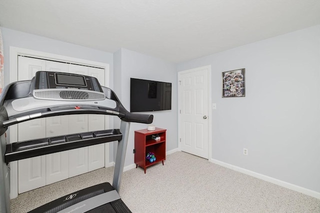 44 Spruce Tree Ln Unit 44, Norton, MA 02766 - workout area featuring baseboards and carpet floors