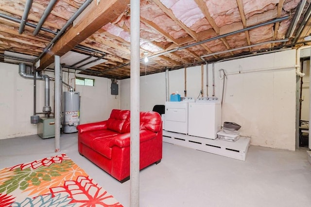 44 Spruce Tree Ln Unit 44, Norton, MA 02766 - below grade area featuring gas water heater and washer and dryer