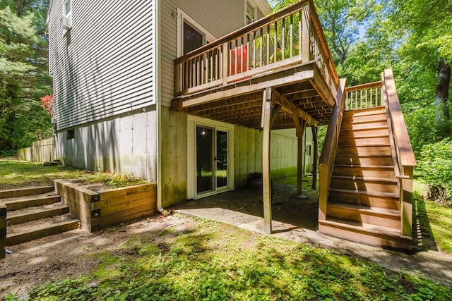 44 Spruce Tree Ln Unit 44, Norton, MA 02766 - view of patio / terrace featuring stairs and a deck