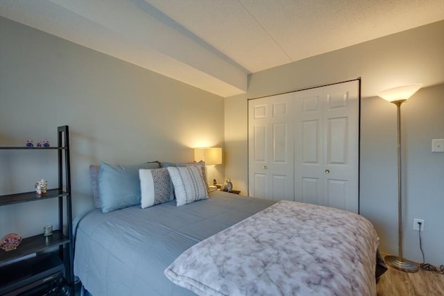289 Elm St Unit 34B, Medford, MA 02155 - bedroom with wood finished floors and a closet