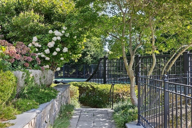 exterior space featuring fence