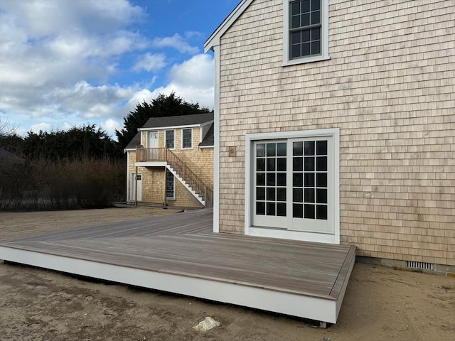 8 Sconset Ave, Nantucket, MA 02564 - wooden terrace with stairway
