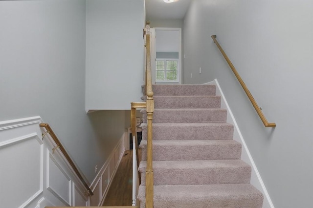 view of stairs