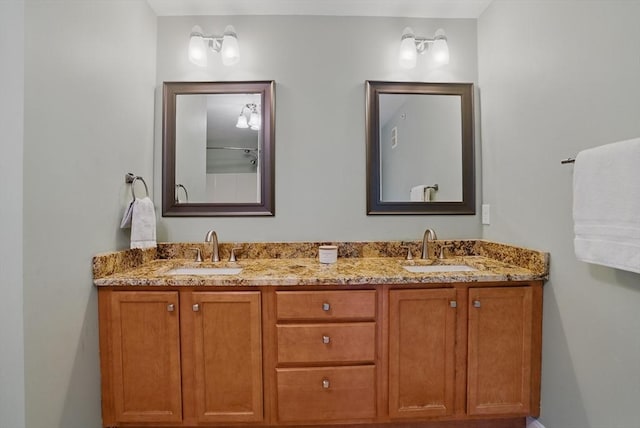 full bath with double vanity