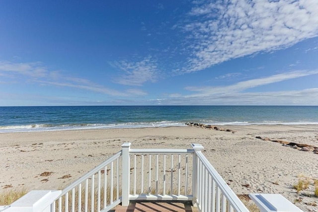 water view featuring a view of the beach