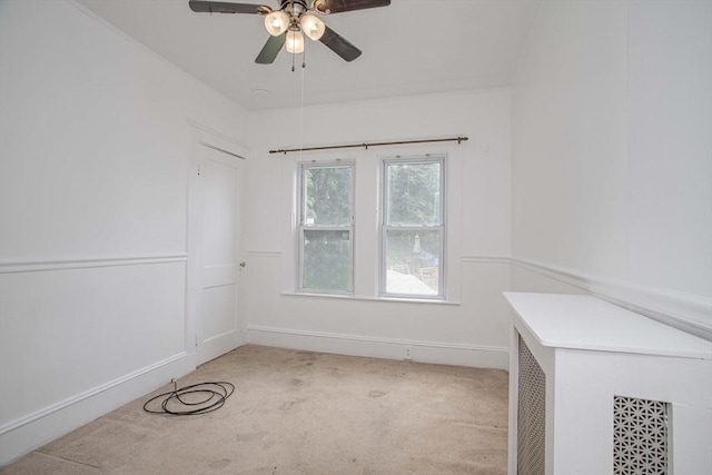 108 Arlington Rd, Woburn, MA 01801 - spare room with light colored carpet and a ceiling fan