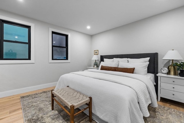 bedroom featuring hardwood / wood-style flooring