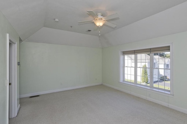 61 Providence Rd Unit 4, Grafton, MA 01519 - additional living space featuring carpet, a ceiling fan, lofted ceiling, and baseboards