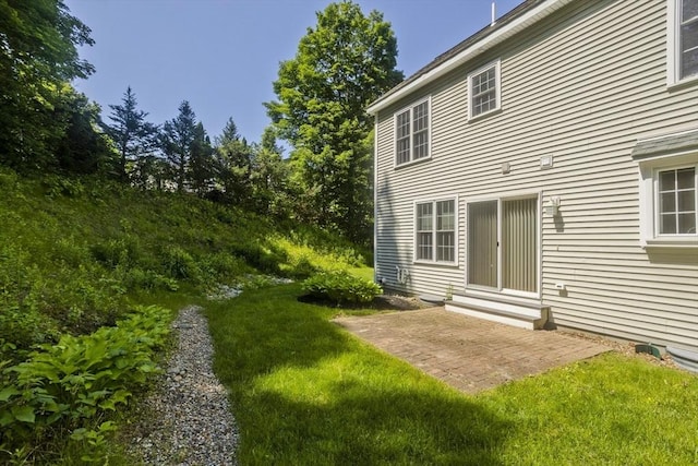61 Providence Rd Unit 4, Grafton, MA 01519 - view of grassy yard featuring a patio and entry steps