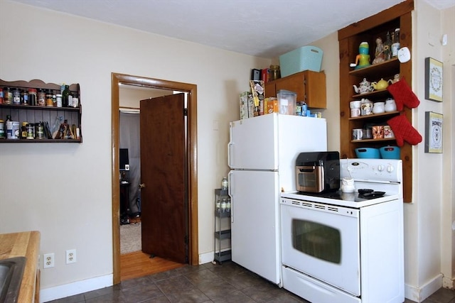 kitchen with white appliances