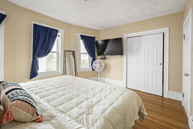 1 Elwood St, Everett, MA 02149 - bedroom featuring wood finished floors and a closet