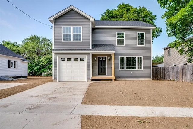 116 Homestead Ave, Springfield, MA 01151 - traditional home with an attached garage, concrete driveway, and roof with shingles