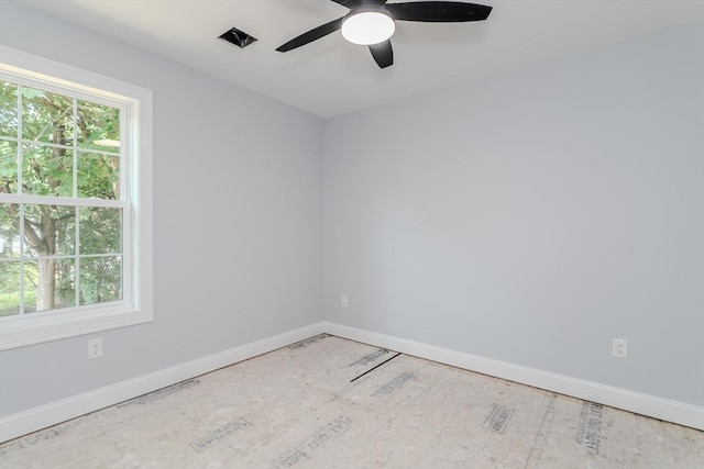 116 Homestead Ave, Springfield, MA 01151 - spare room with baseboards and ceiling fan