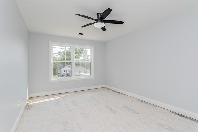 116 Homestead Ave, Springfield, MA 01151 - spare room with ceiling fan and baseboards
