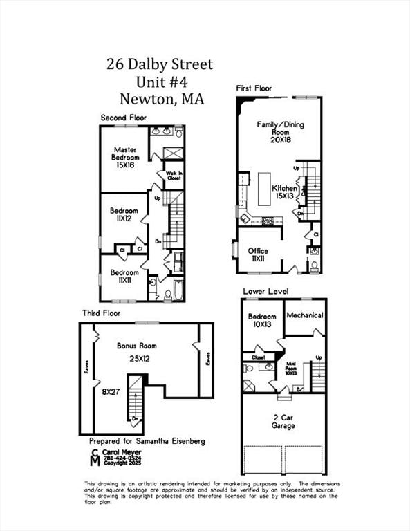 26 Dalby St, Newton, MA 02458 - view of home floor plan
