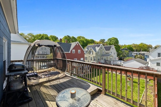 10 Atkins Ave, Lynn, MA 01904 - deck featuring a residential view and grilling area