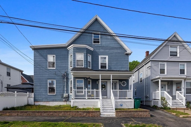 10 Atkins Ave, Lynn, MA 01904 - view of front of property with covered porch and fence