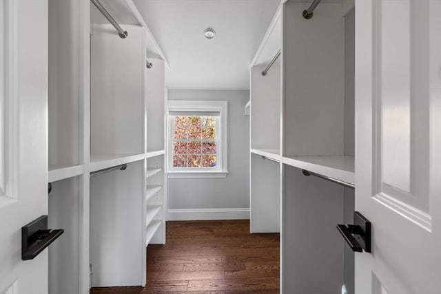 8 Whispering Hill Rd, Woburn, MA 01801 - spacious closet with dark wood-style flooring
