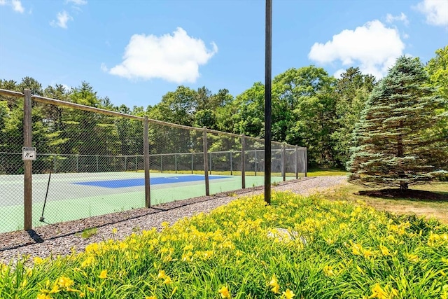 view of tennis court