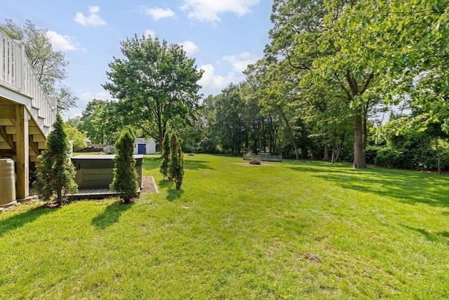 382 Tilden Rd, Scituate, MA 02066 - view of green lawn with a shed
