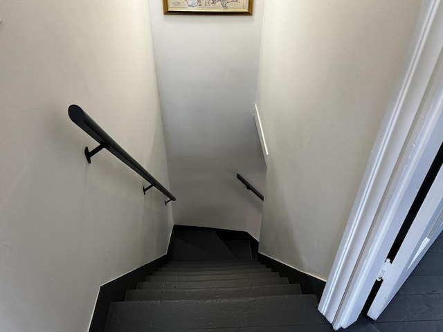 view of stairway