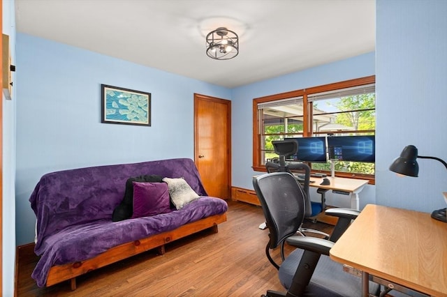 58 Spring St, Wakefield, MA 01880 - home office featuring wood finished floors
