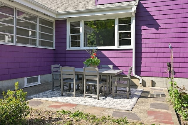 58 Spring St, Wakefield, MA 01880 - view of patio featuring outdoor dining area