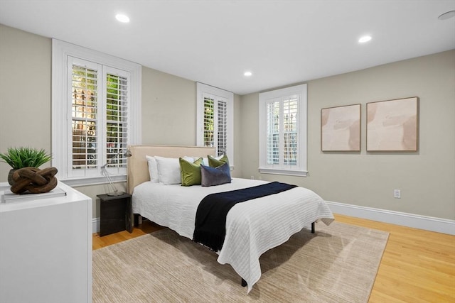80 Worcester St Unit A, Boston, MA 02118 - bedroom featuring light wood-style flooring and recessed lighting