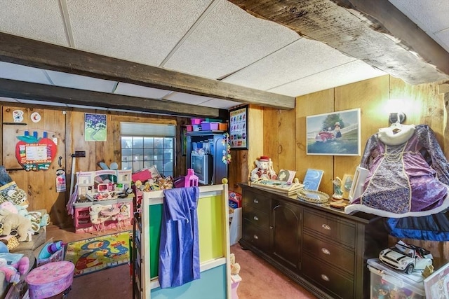 7 Mount Dustin Ave, Haverhill, MA 01832 - below grade area with wood walls