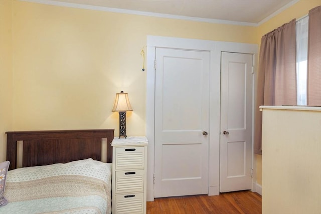 33 Samoset Ave, Quincy, MA 02169 - bedroom featuring wood finished floors and crown molding