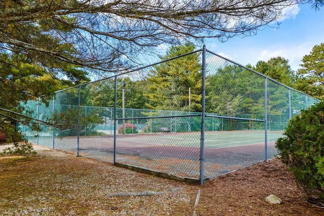 view of tennis court