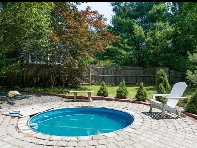 view of pool with a patio