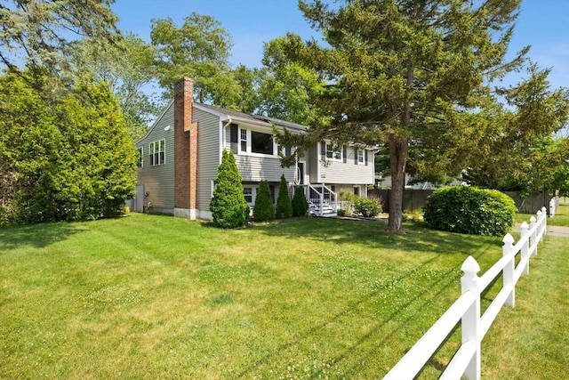 42 Mary Anne Ave, Brockton, MA 02302 - view of front of house featuring a chimney