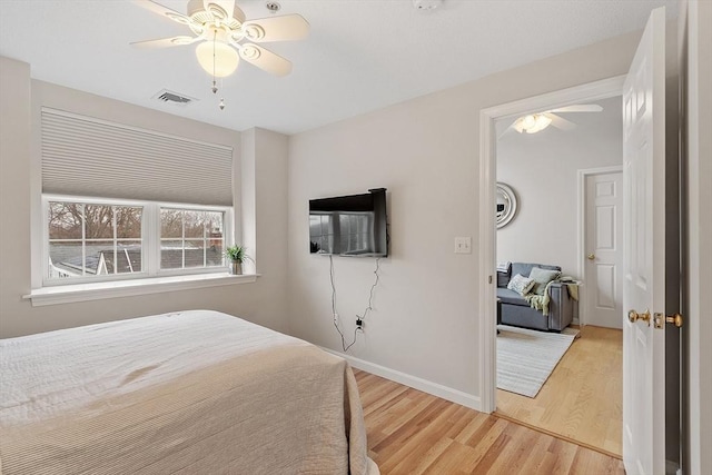 46 Ashford Unit 14, Methuen, MA 01844 - bedroom featuring wood finished floors and ceiling fan
