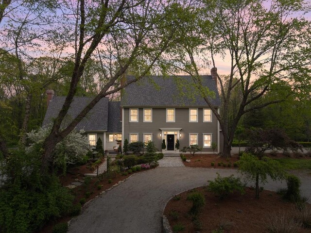 view of colonial-style house