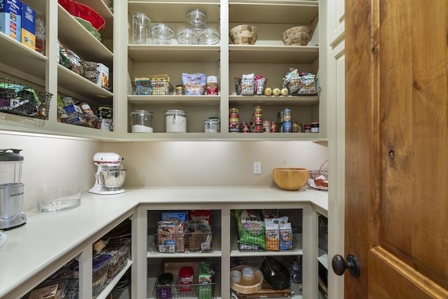 view of pantry