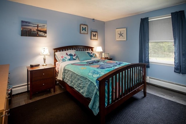 139 Barneyville Rd, Swansea, MA 02777 - bedroom featuring wood finished floors and a baseboard radiator