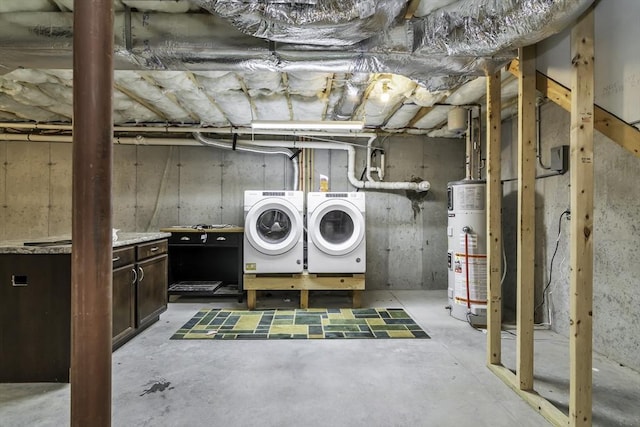 1 Lois Ln, Townsend, MA 01469 - unfinished below grade area featuring washer and clothes dryer and gas water heater