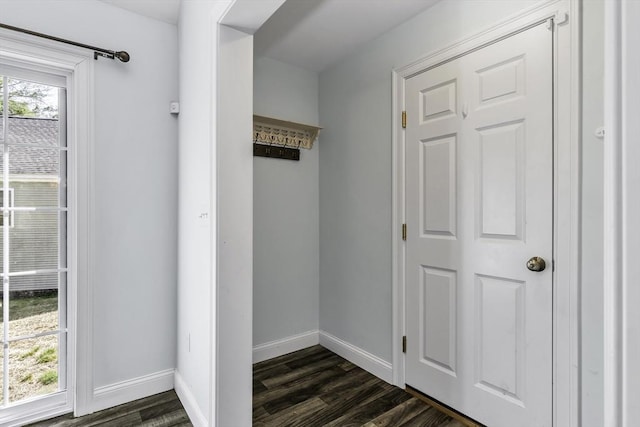 1 Lois Ln, Townsend, MA 01469 - interior space featuring dark wood-style flooring and baseboards