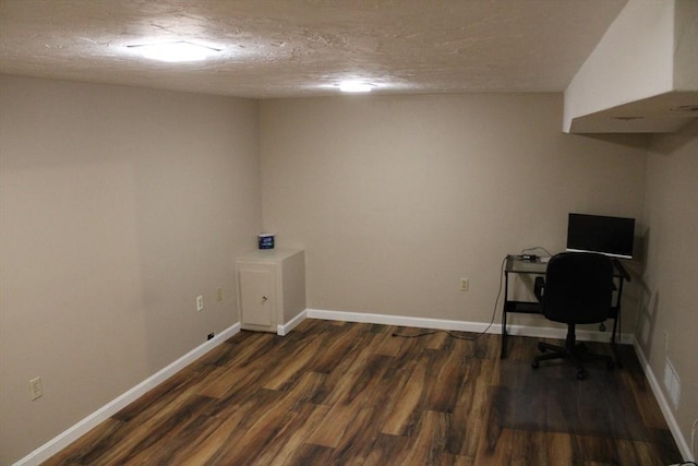 139 Wellman Ave Unit 139, Chelmsford, MA 01863 - unfurnished office featuring dark wood-style floors and a textured ceiling