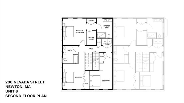 276-278 Nevada Unit 276, Newton, MA 02460 - view of home floor plan