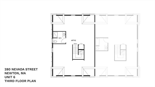 276-278 Nevada Unit 276, Newton, MA 02460 - view of home floor plan